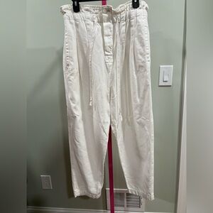 Free People Women's White Paperbag StylePants